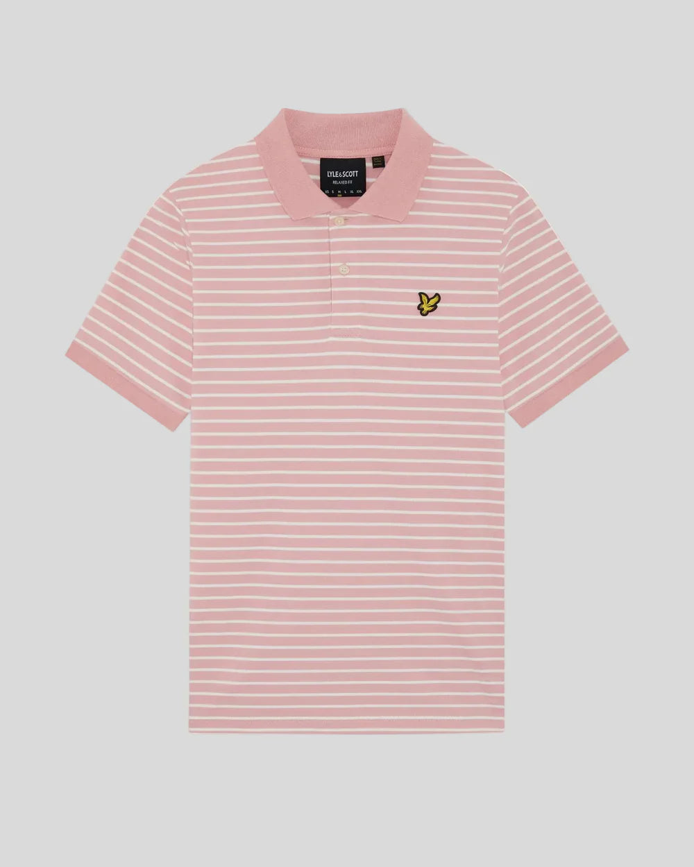 Lyle & Scott Pink Pique Breton Polo Shirt
