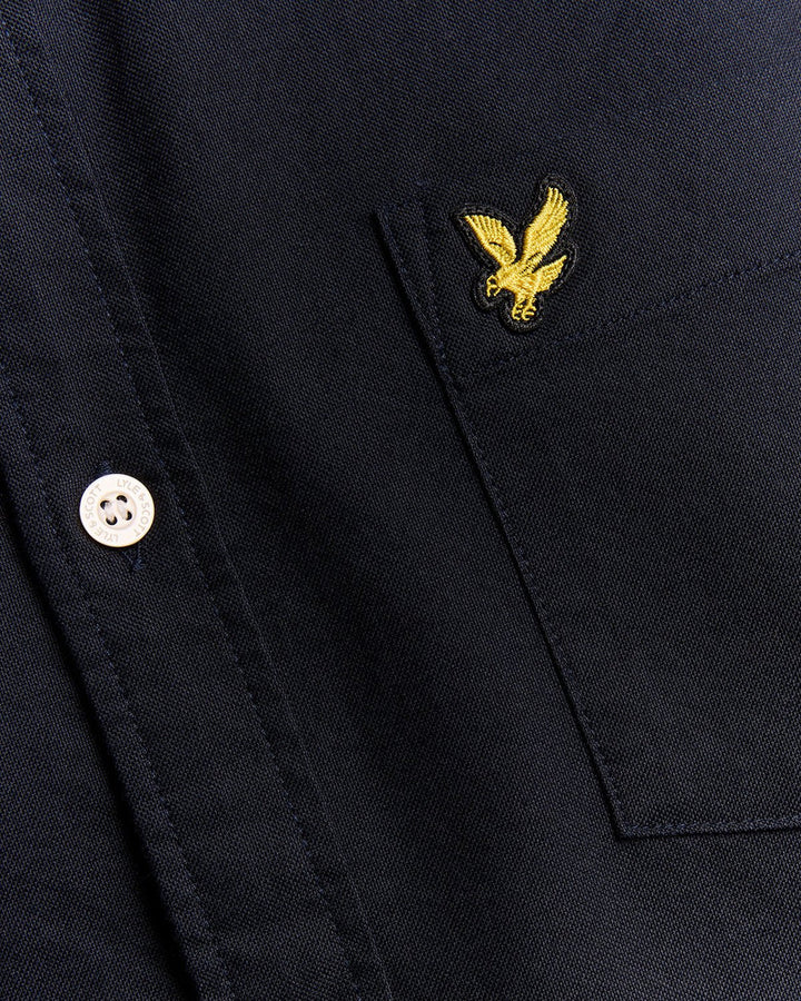 Lyle & Scott Dark Navy Cotton Button Down Oxford Shirt