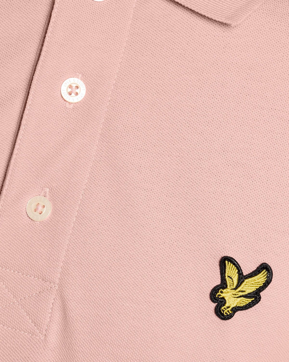 Lyle & Scott Pink Cotton Plain Polo Shirt