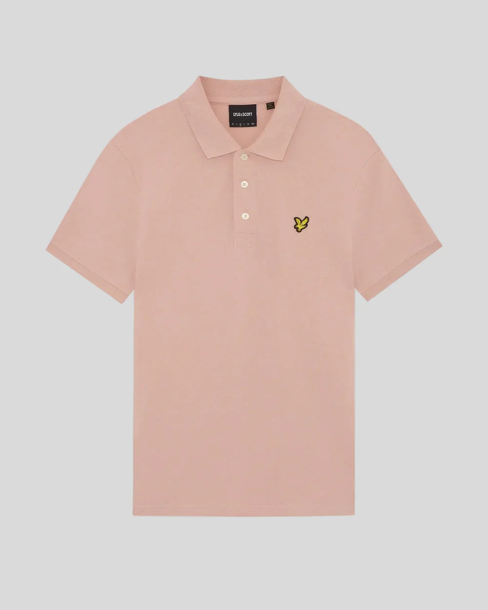 Lyle & Scott Pink Cotton Plain Polo Shirt