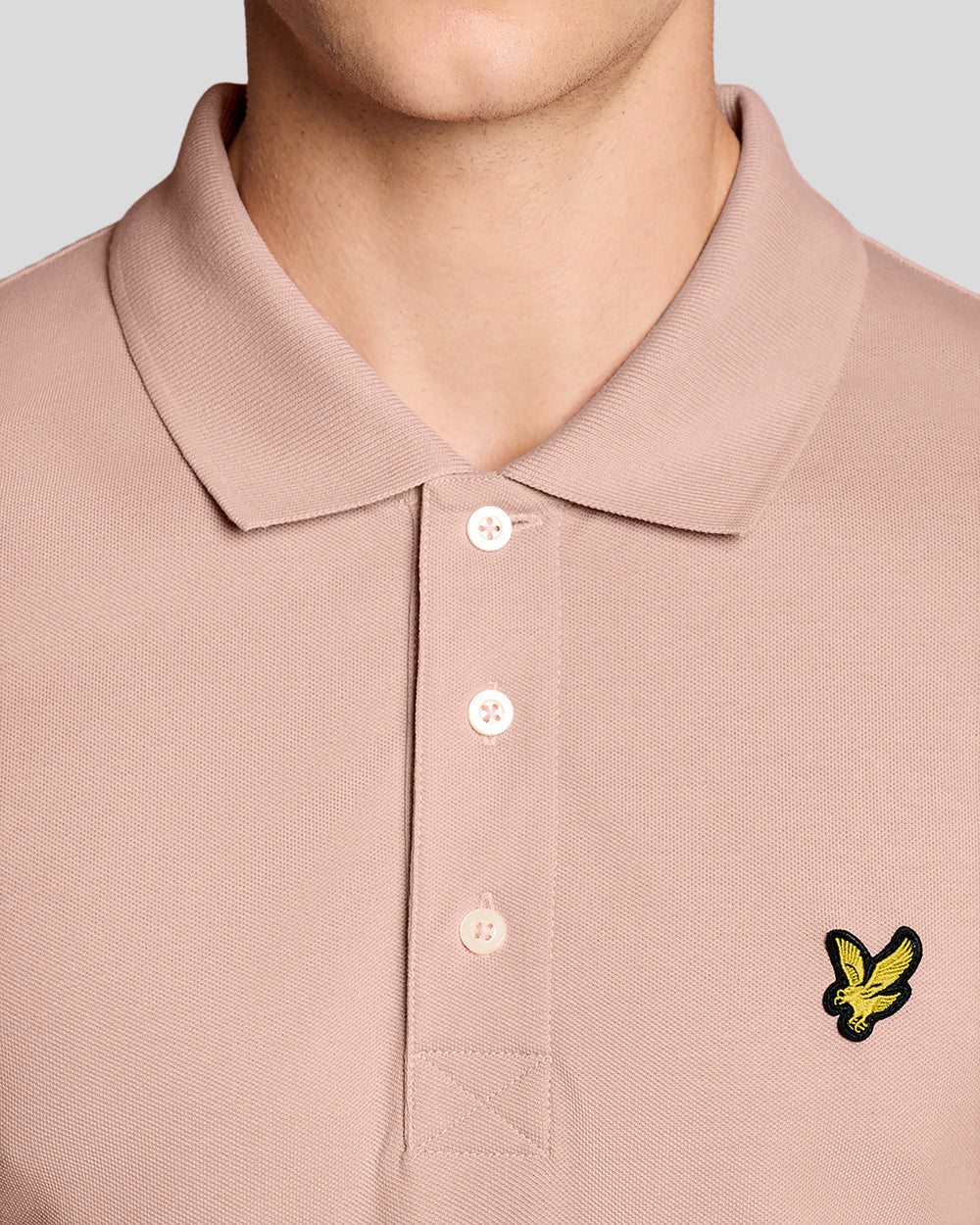 Lyle & Scott Pink Cotton Plain Polo Shirt