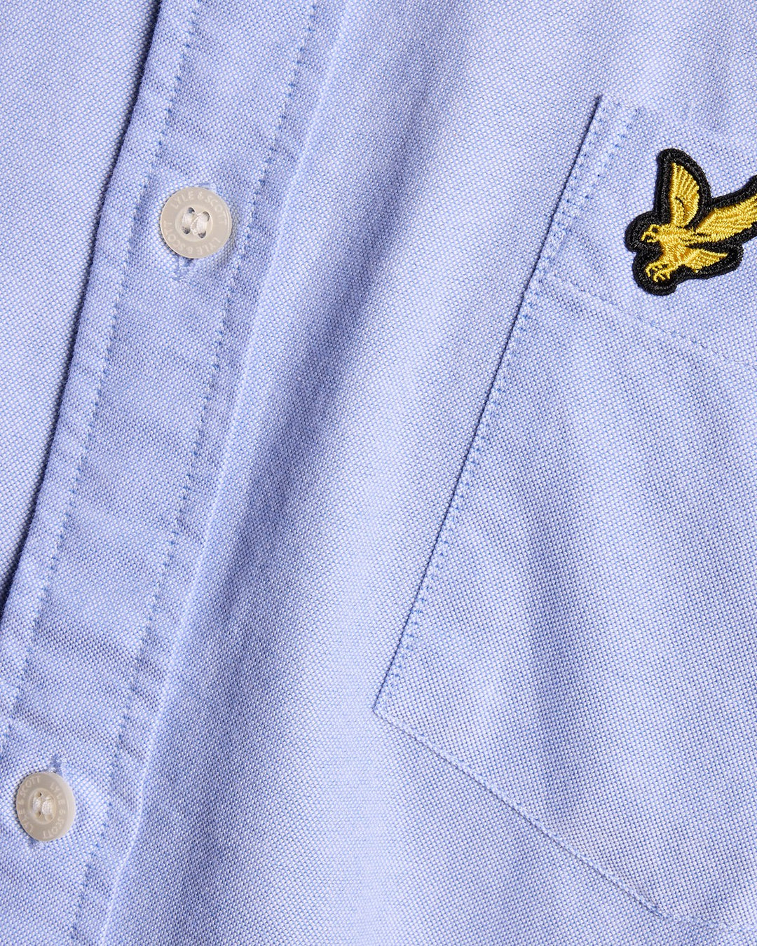 Lyle & Scott Blue Cotton Button Down Oxford Shirt