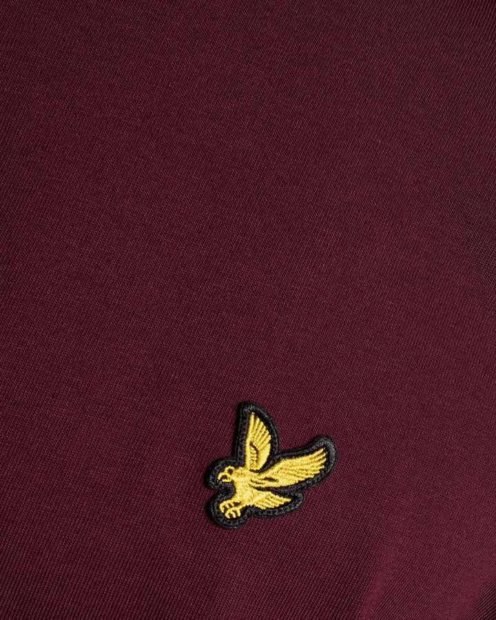 Lyle & Scott Cotton Crew Neck T-Shirt, Burgundy